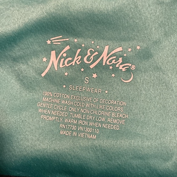 Nick & Nora Sock Monkey Snow globe Christmas pajama set flannel EUC - Picture 2 of 12